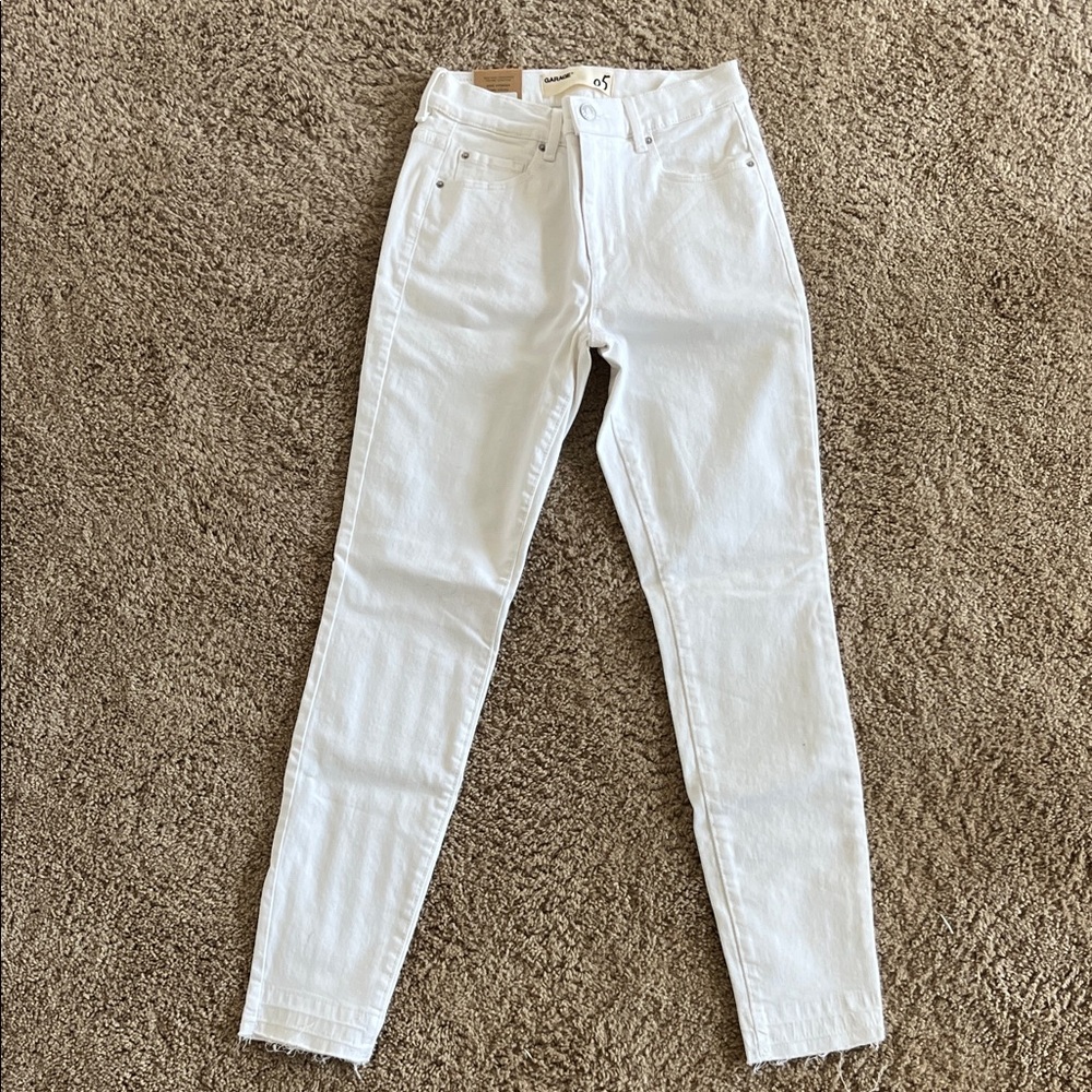 Garage Women's High Rise White Jeans